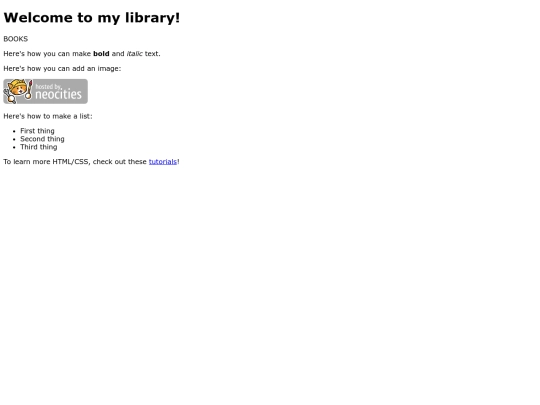 library screenshot