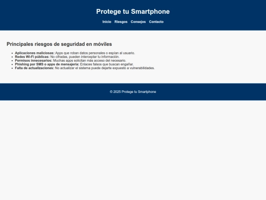 riesgos screenshot