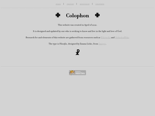 colophon screenshot