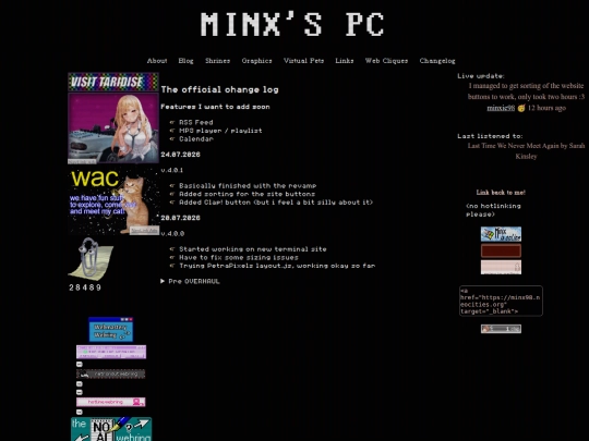 changelog screenshot