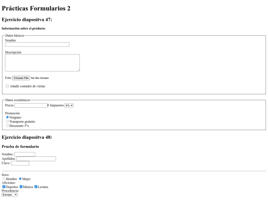 páginas/PrácticasFormularios2 screenshot