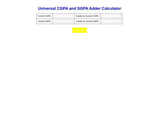 CGPA-Calculator screenshot