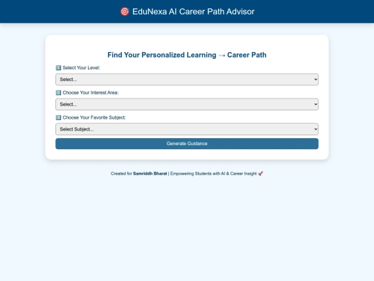 EduNexaAI screenshot