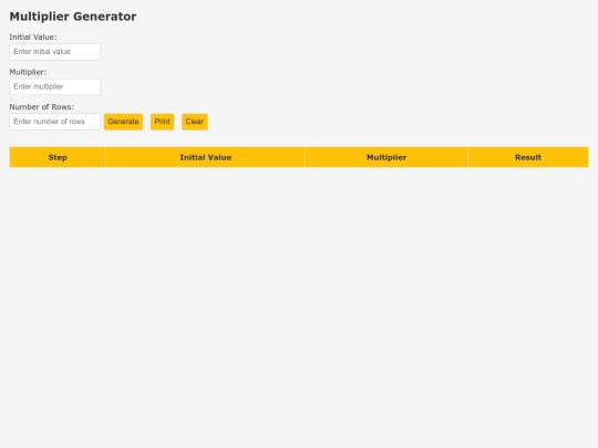 MultiplierGenerator screenshot