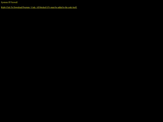 Firewall screenshot