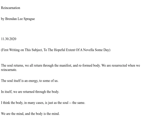 Reincarnation (Mini Novella) screenshot