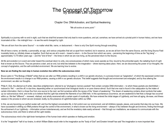 The Concept Of Tomorrow screenshot