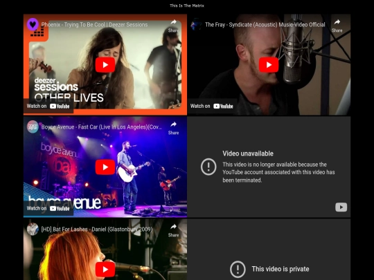 performances screenshot