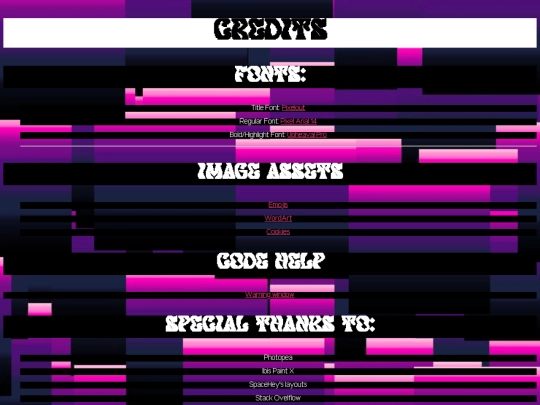 credits screenshot