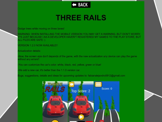 TR page screenshot