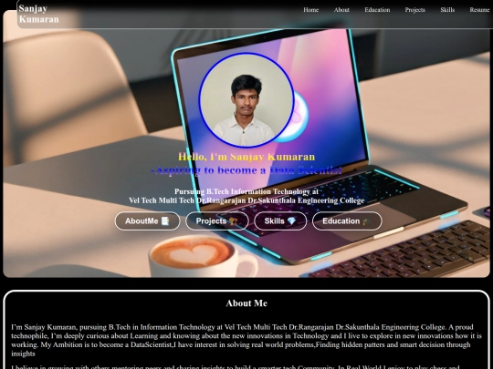 Portfolio/home screenshot