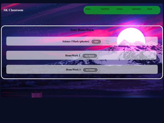 classroom/home/work screenshot
