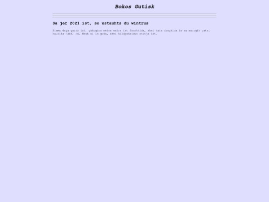 gothic/journal screenshot