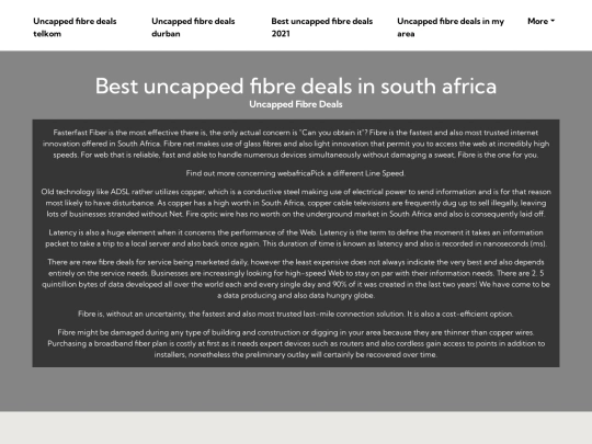 best-uncapped-fibre-deals-in-south-africa screenshot