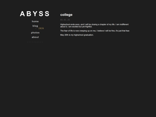 blog screenshot