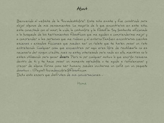 writes/about screenshot