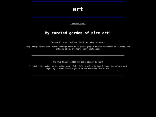 garden/art screenshot