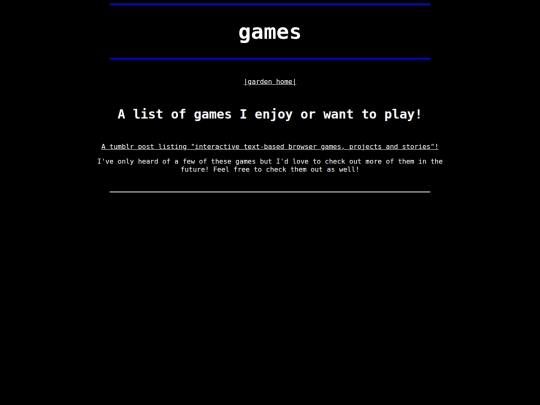garden/games screenshot