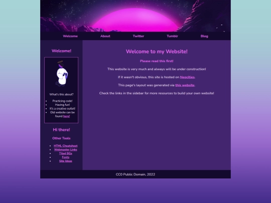 welcome screenshot