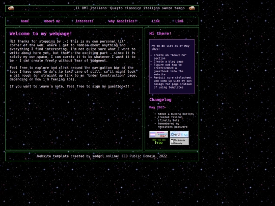 interests screenshot