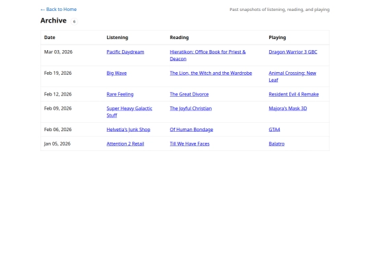now-archive screenshot