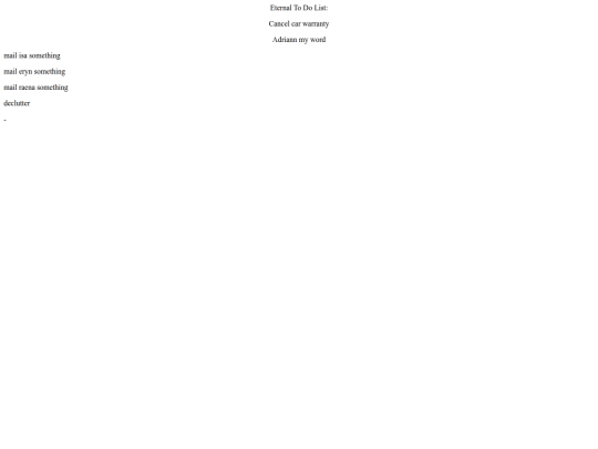 sillies/eternal-list screenshot