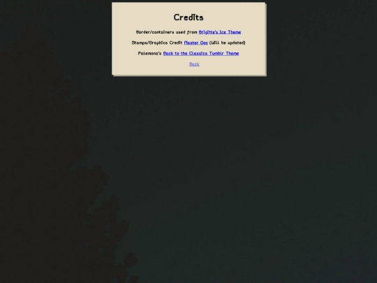 Credit screenshot