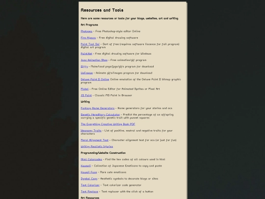 ResourcesandTools screenshot