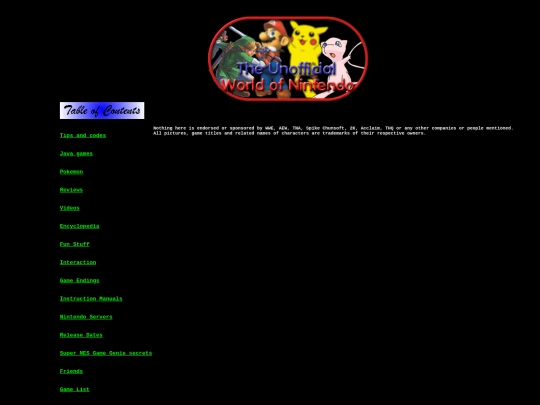 index screenshot