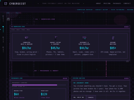 cybergeisttech screenshot