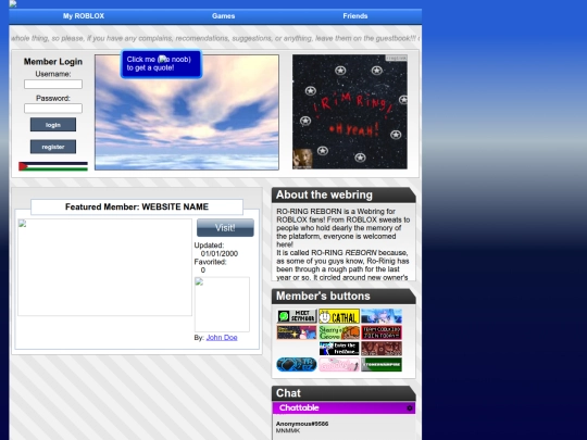 roring.neocities.org screenshot