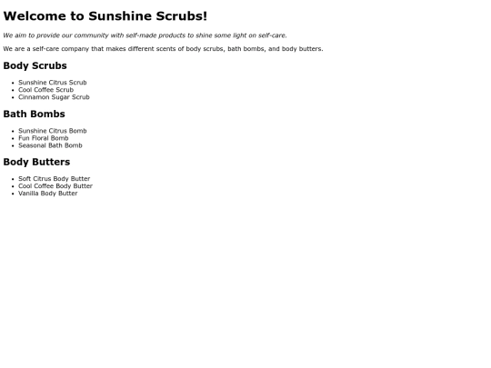 index screenshot