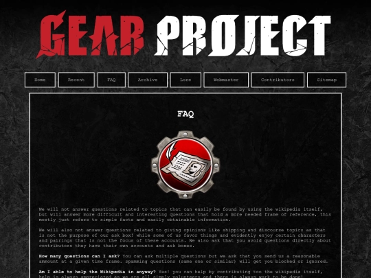 FAQ screenshot