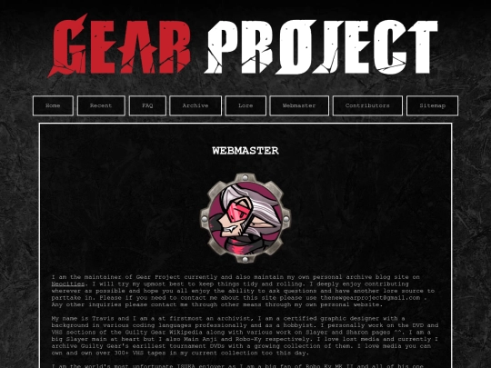 webmaster screenshot