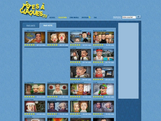 oldweb/tetesaclaques.tv/vote_1 screenshot