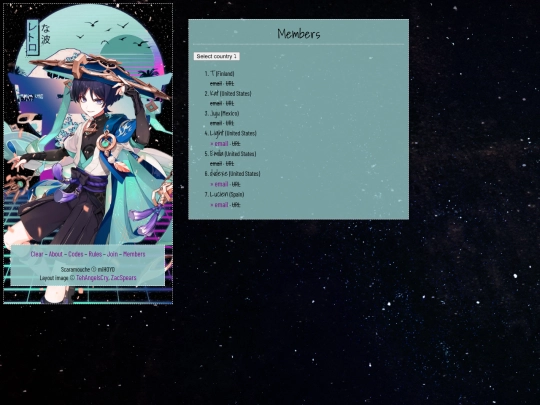scaramouche/members screenshot