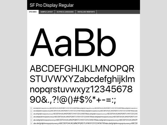 fonts/SF-Pro-Display-Regular/sf-pro-display-regular-demo screenshot