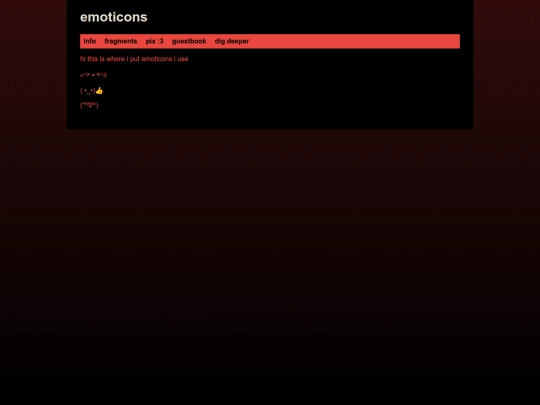emoticons screenshot
