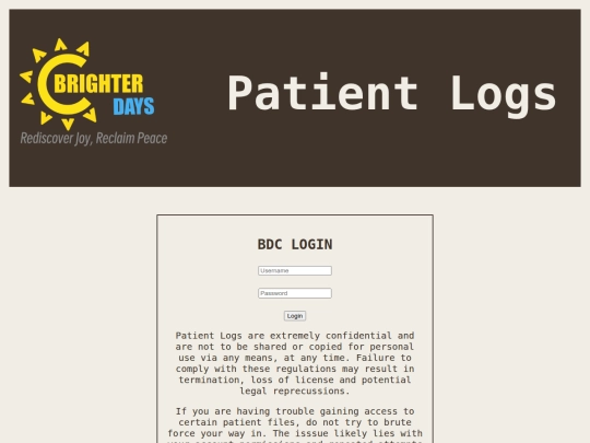 patient_logs screenshot
