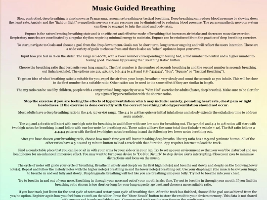MusicGuidedBreathinginstruct screenshot