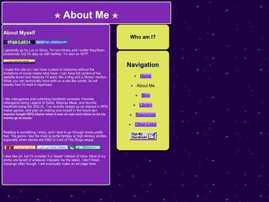 aboutme screenshot