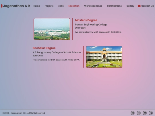 SRC/pages/education screenshot
