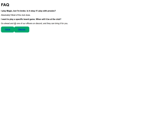 FAQ screenshot