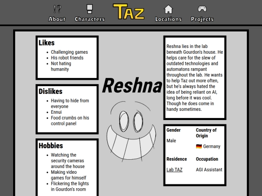 character page/reshna/reshna page screenshot