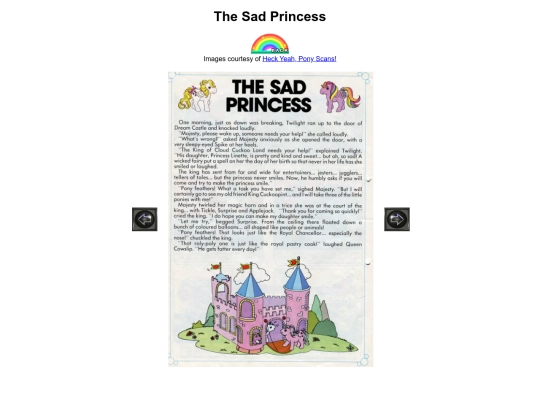 mlp/books/g1/thesadprincess screenshot