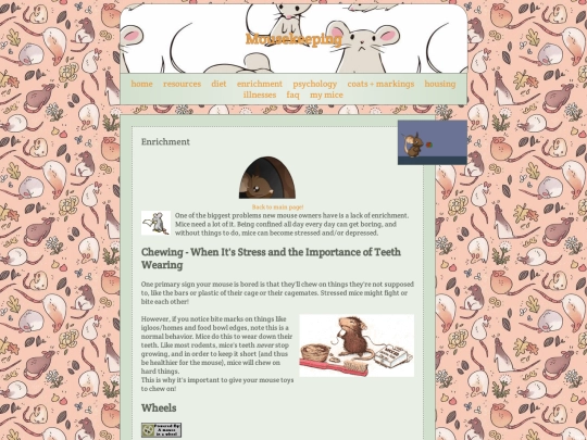 mousekeeping/enrichment screenshot