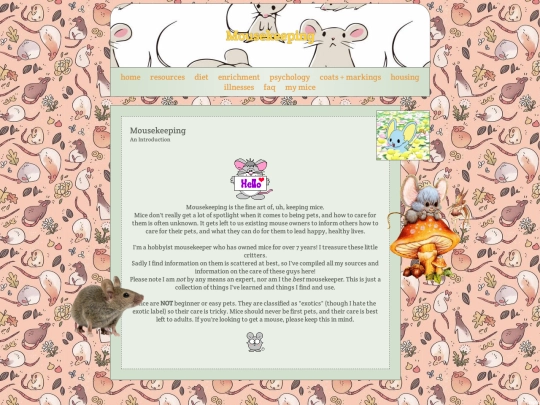 mousekeeping/home screenshot