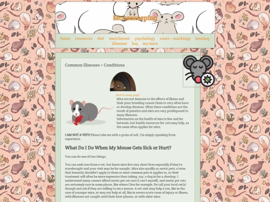 mousekeeping/illnesses screenshot