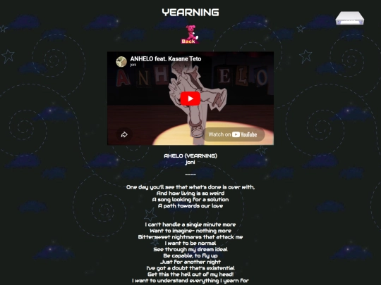 music2/translyrics/yearning screenshot