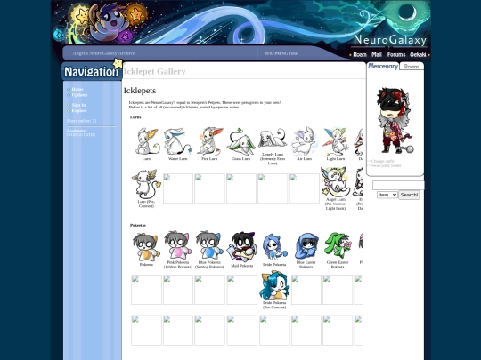 neurogalaxy/icklepets screenshot